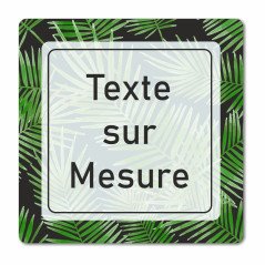 Plaque texte sur mesure en Chromaluxe