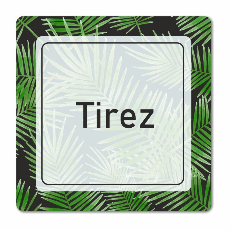 Plaque tirez en Chromaluxe