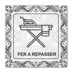 Plaque fer à repasser en Chromaluxe