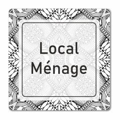 plaque local ménage