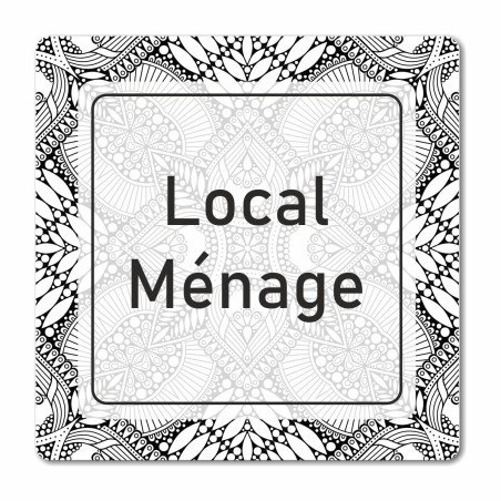 plaque local ménage