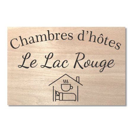 Panneau en bois chambres d'hôtes ou gîtes