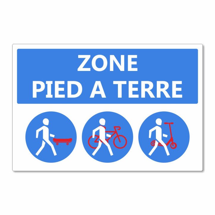 Panneau zone pied à terre