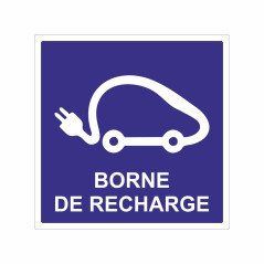 Panneau borne de recharge pour véhicules électriques
