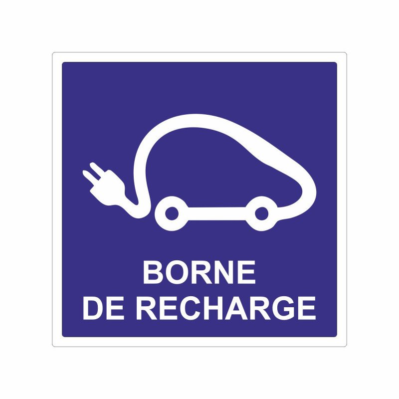 Panneau borne de recharge pour véhicules électriques