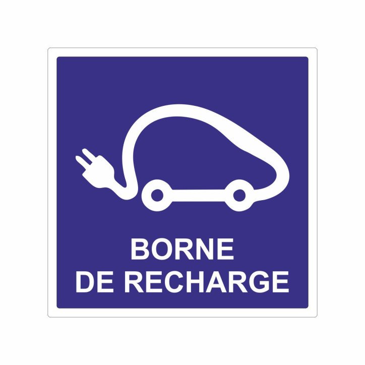 Panneau borne de recharge pour véhicules électriques