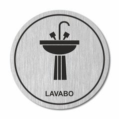 Plaque Lavabo ronde Gravée