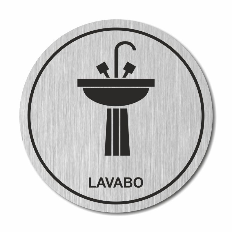 Plaque Lavabo ronde Gravée