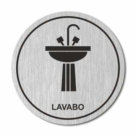 Plaque Lavabo ronde Gravée