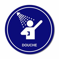 Plaque douche ronde