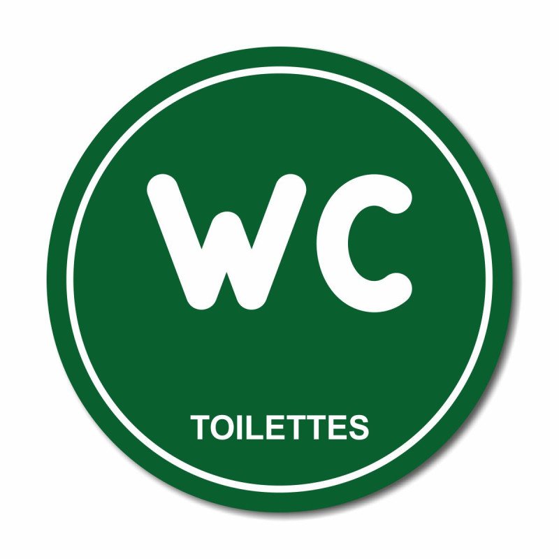 Plaque WC toilettes ronde