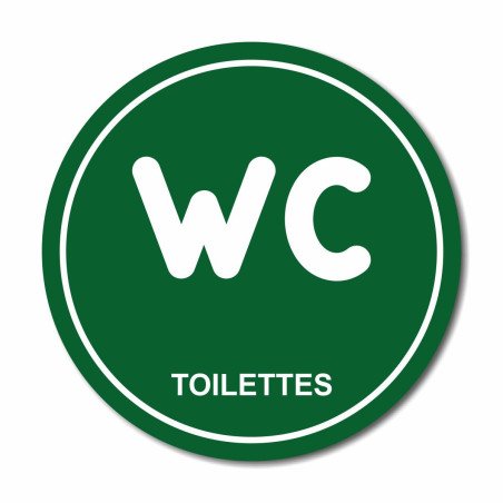 Plaque WC toilettes ronde