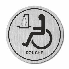 Plaque douche handicapés ronde
