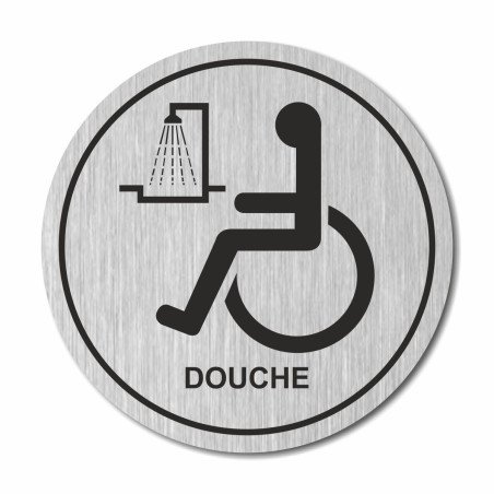 Plaque douche handicapés ronde