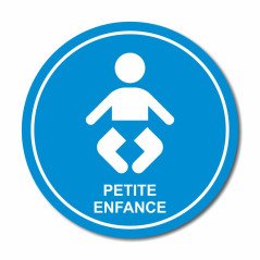 Plaque petite enfance ronde