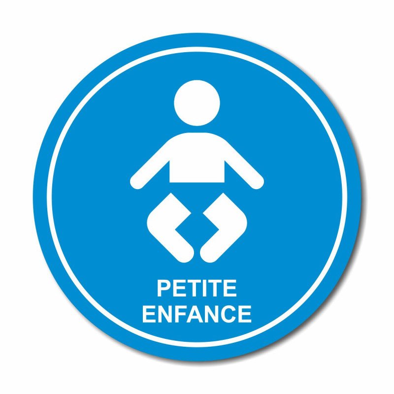 Plaque petite enfance ronde
