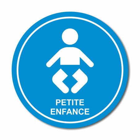 Plaque petite enfance ronde