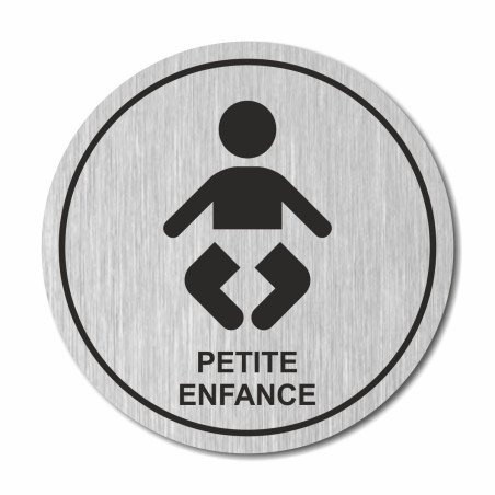 Plaque petite enfance ronde