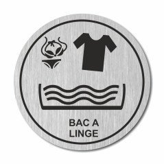 Plaque bac à linge ronde