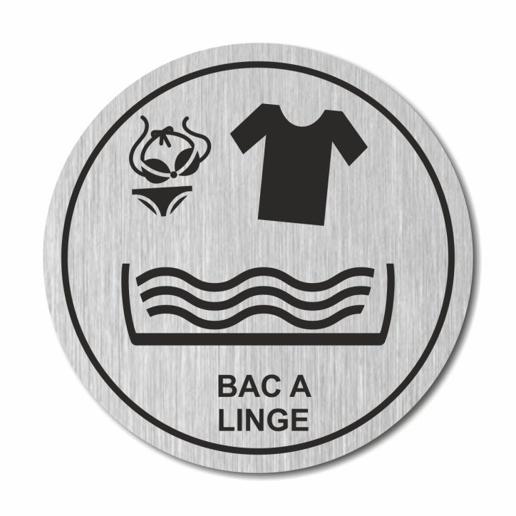 Plaque bac à linge ronde