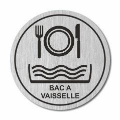 Plaque bac à vaisselle ronde