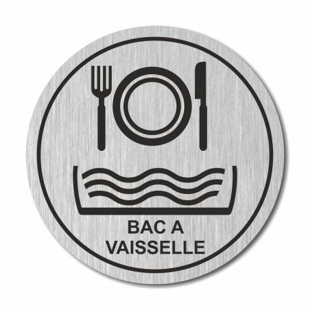 Plaque bac à vaisselle ronde