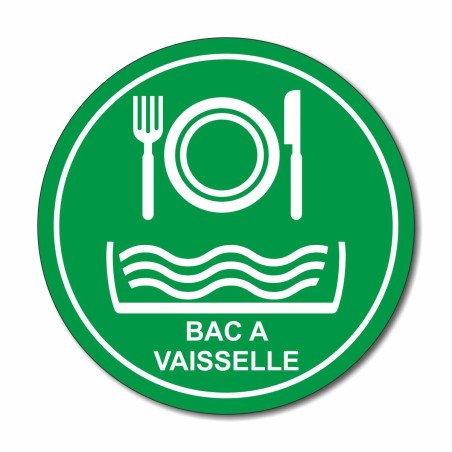 Plaque bac à vaisselle ronde
