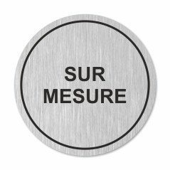 Plaque sur mesure ronde