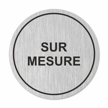 Plaque sur mesure ronde