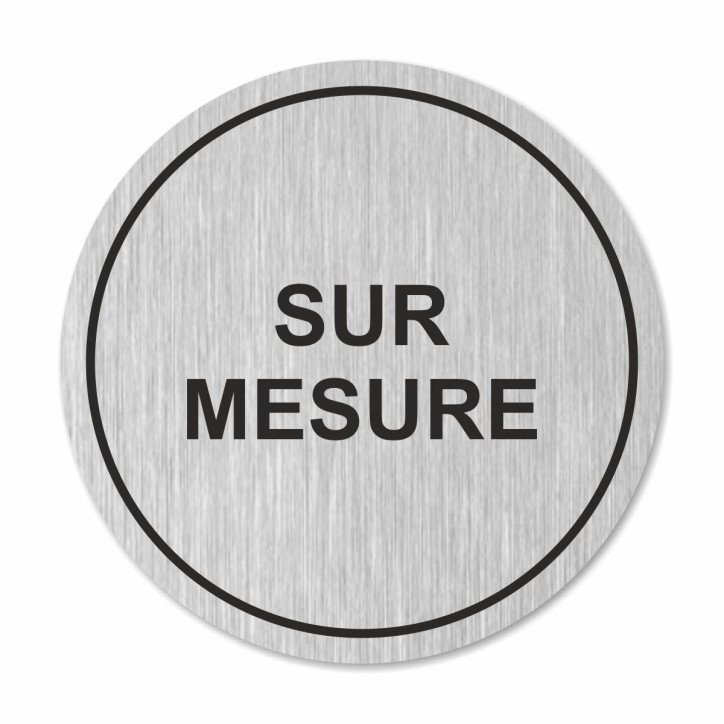 Plaque sur mesure ronde