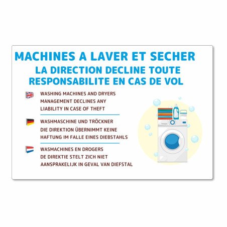 Panneau machines à laver et sécher