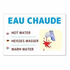 Panneau eau chaude pour les campings