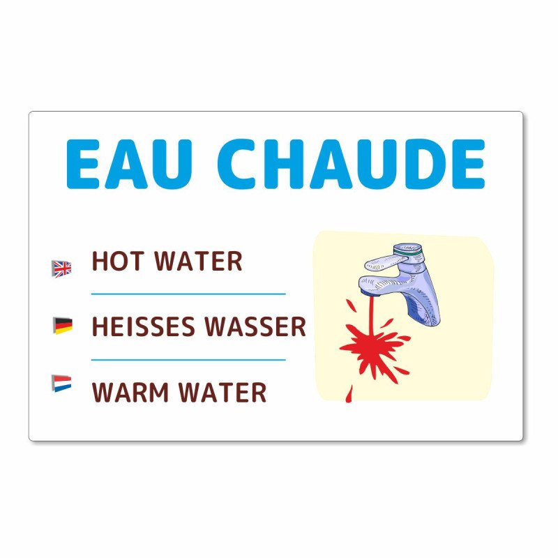 Panneau eau chaude pour les campings