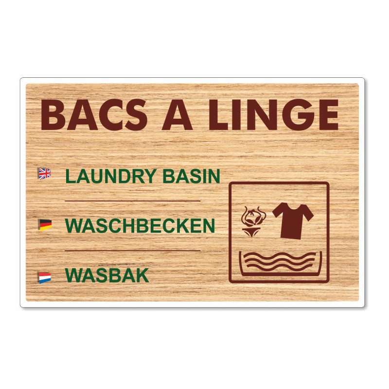 Panneau bac à linge