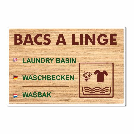 Panneau bac à linge