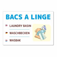 Panneau bac à linge