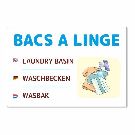 Panneau bac à linge