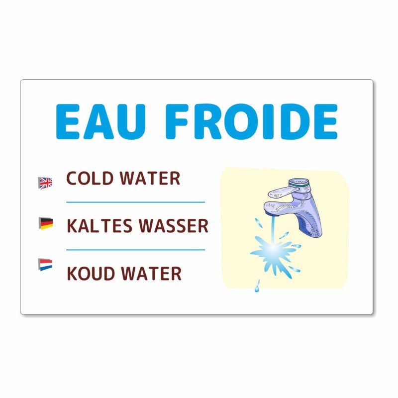 Panneau eau froide pour les camping.