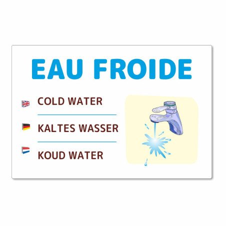 Panneau eau froide pour les camping.