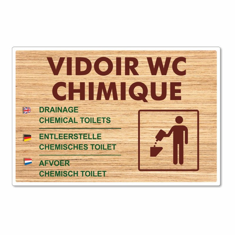 Panneau vidoir wc chimiques