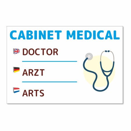 Panneau cabiné médical