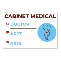 Panneau cabiné médical en aluminium 3 mm, existe en 4 couleurs