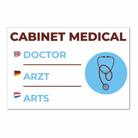 Panneau cabiné médical en aluminium 3 mm, existe en 4 couleurs