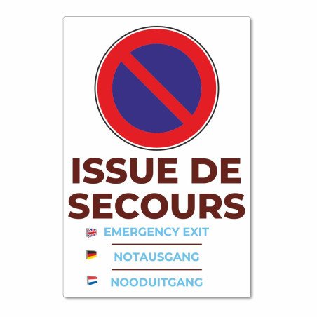Panneau issue de secours