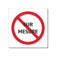 Panneau interdiction sur mesure pour piscines
