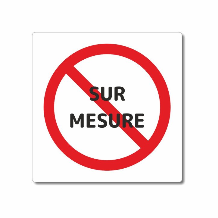 Panneau interdiction sur mesure pour piscines Panneau interdiction sur mesure pour piscines