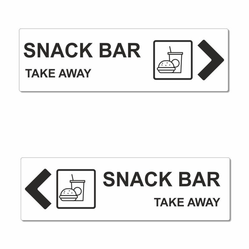 Panneau directionnel snack bar