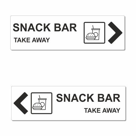 Panneau directionnel snack bar