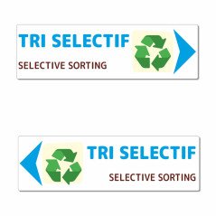 Panneau directionnel tri sélectif