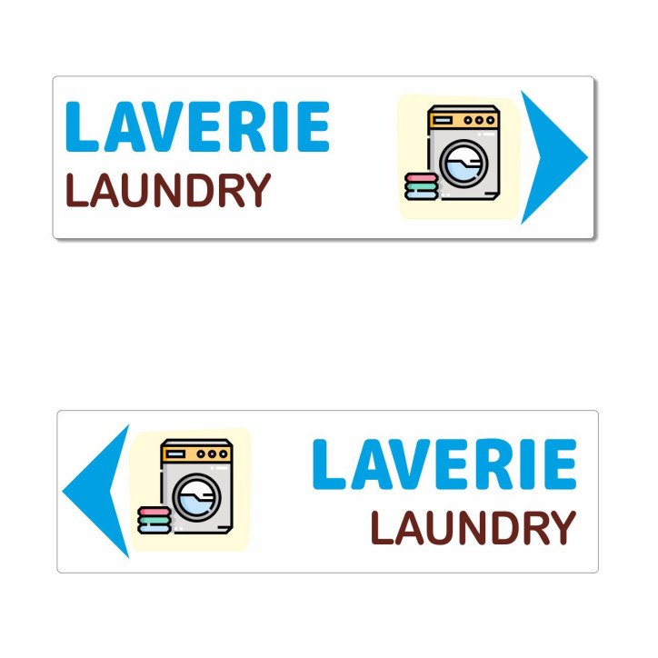 Panneau directionnel laverie Panneau directionnel laverie